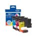 Brother 3-Pack Cyan Magenta Yellow Ink Cartridges (200 Yield Each)