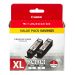 Canon (PGI-270XL) High Yield Pigment Black Ink Cartridge Twin Value Pack (2 x 22.2ml)