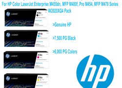 HP 414X High-Yield Toner Cartridge 4-Pack (Black, Cyan, Magenta, Yellow)